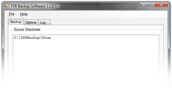 Screenshot for TSR Backup software PRO 1.2.4.1